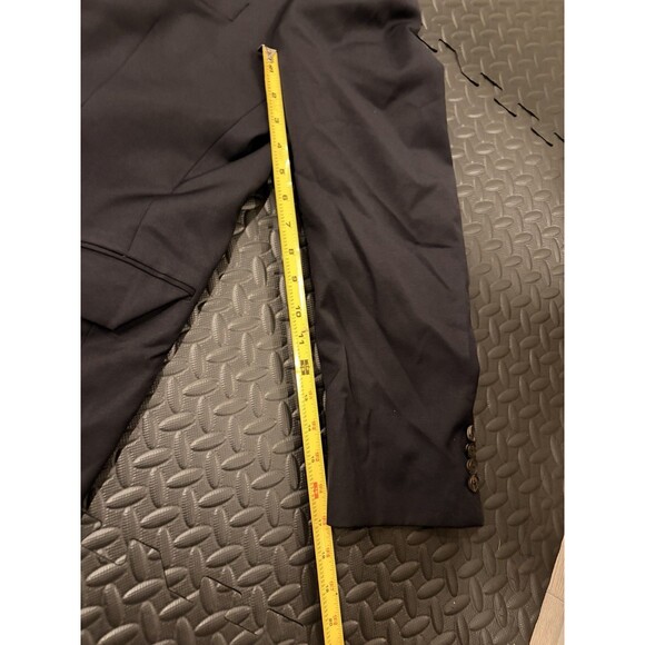 Rare Vtg Hugo Boss Blazer Mens 44R Black Two Button Suit Jacket Classic $700 - Picture 8 of 16